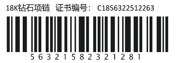 首饰钻石项链标签